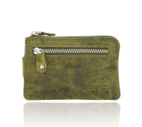 4 East Sleutelhanger portemonnee | unisex - rfid bescherming | mini portemonnee met rits & pasjehouder | 4 kaartsleuven & 2 sleutelring | 12.5x8x1cm -olive 4 East Sleutelhanger portemonnee | unisex - rfid bescherming | mini portemonnee met rits & pasjehouder | 4 kaartsleuven & 2 sleutelring | 12.5x8x1cm -olive