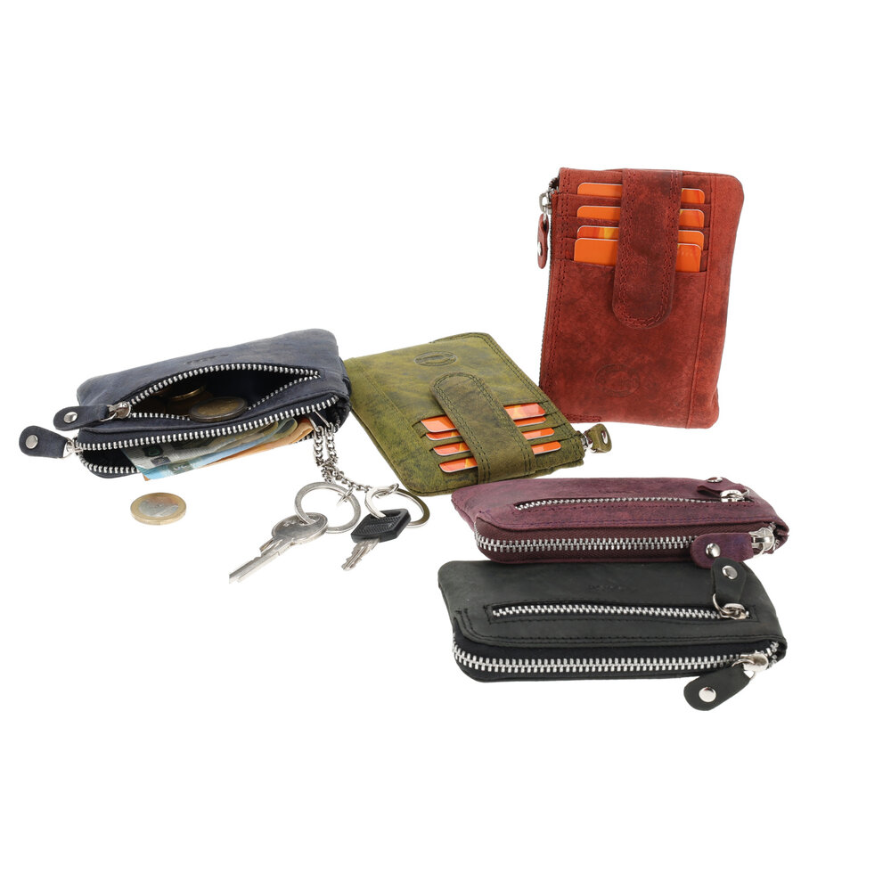 4 East Mini portemonnee sleutelhanger | unisex - rfid anti skim | kliene portemonnee met rits | 4 kaartsleuven & 2 seutelring | 12.5x8x1cm - Navy 4 East Mini portemonnee sleutelhanger | unisex - rfid anti skim | kliene portemonnee met rits | 4 kaartsleuven & 2 seutelring | 12.5x8x1cm - Navy