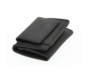 4 East Unisex Leather Wallet | Mini Wallet with RFID Protection, Genuine Top Grain Leather, 2 Card Slots & Coin Pocket | Ideal for Travel and Everyday Use | Black - 9.8x6.5x2 cm 4 East Unisex Leather Wallet | Mini Wallet with RFID Protection, Genuine Top Grain Leather, 2 Card Slots & Coin Pocket | Ideal for Travel and Everyday Use | Black - 9.8x6.5x2 cm