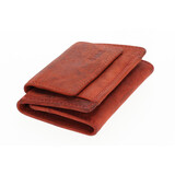 4 East Mini Leather Wallet in Genuine Leather | RFID Protection | 1 Bill Compartment, 2 Card Slots & Coin Pocket | Ideal Gift for Men and Women | Red - 9.8x6.5x2 cm 4 East Mini Leather Wallet in Genuine Leather | RFID Protection | 1 Bill Compartment, 2 Card Slots & Coin Pocket | Ideal Gift for Men and Women | Red - 9.8x6.5x2 cm