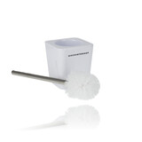 Discountershop Toilet Brush with Holder | Long Handle - 38cm Height | Western Toilet Cleaning Brush in White| Suited for Modern Homes Discountershop Toilet Brush with Holder | Long Handle - 38cm Height | Western Toilet Cleaning Brush in White| Suited for Modern Homes