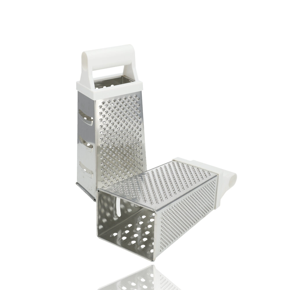 Discountershop Rasp Tafelrasp – Keukenraspen voor Kaas, Aardappelen, Groenten- Set van 3 – 24,5 cm – Niet Vaatwasserbestendig – Multifunctioneel