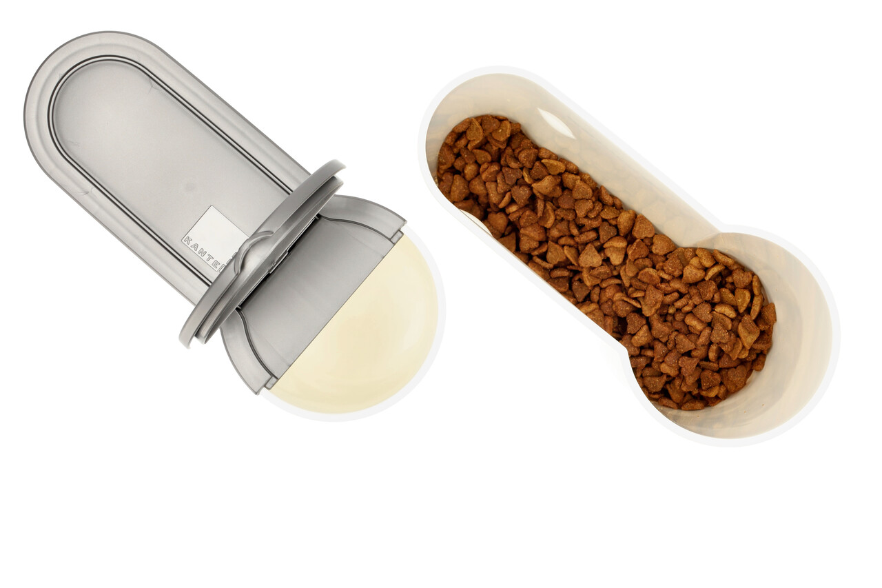 Discountershop Hondenvoer Container 4L in Wit: Set van 2 Opbergdozen 25.5cm x 9.5cm - Kunststof | Discountershop Discountershop Hondenvoer Container 4L in Wit: Set van 2 Opbergdozen 25.5cm x 9.5cm - Kunststof | Discountershop