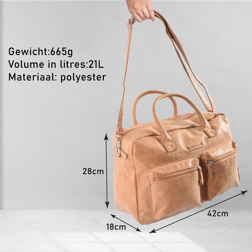 Bicky Bernard Stylish beige Laptop Bag and Business Bag made of Polyester - Laptop Backpack with 21 Liter Capacity | 42cm x 18cm x 28cm Bicky Bernard Stylish beige Laptop Bag and Business Bag made of Polyester - Laptop Backpack with 21 Liter Capacity | 42cm x 18cm x 28cm