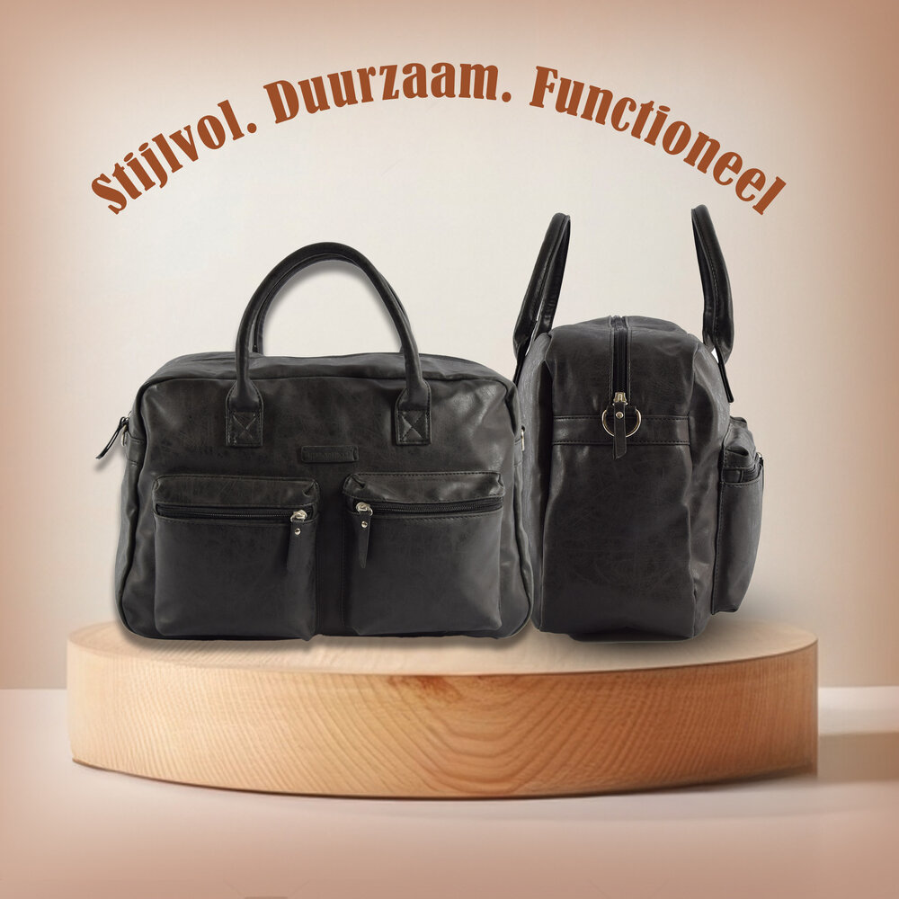 Bicky Bernard  Stylish Black Laptop Bag and Business Bag made of Polyester - Laptop Backpack with 21 Liter Capacity | 42cm x 18cm x 28cm Bicky Bernard  Stylish Black Laptop Bag and Business Bag made of Polyester - Laptop Backpack with 21 Liter Capacity | 42cm x 18cm x 28cm