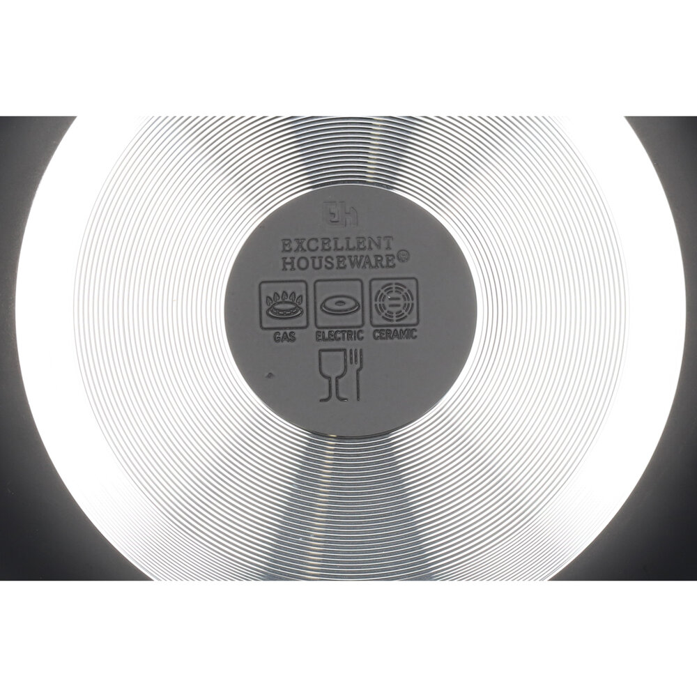 Discountershop Koekenpan 24 Cm Met Deksel | Zwarte Antiaanbak Koekenpannen | Vaatwasserveilig & Magnetronbestendig | Geschikt Voor Gas, Electric, Ceramic & Halogen Discountershop Koekenpan 24 Cm Met Deksel | Zwarte Antiaanbak Koekenpannen | Vaatwasserveilig & Magnetronbestendig | Geschikt Voor Gas, Electric, Ceramic & Halogen