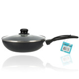 Discountershop Non-Stick Cooking Pan 24cm with Lid | Frying Pan for Gas, Electric, Ceramic & Halogen | Cool Touch Handle | Aluminium Frying Pan - Dishwasher Safe & Microwave Safe Discountershop Non-Stick Cooking Pan 24cm with Lid | Frying Pan for Gas, Electric, Ceramic & Halogen | Cool Touch Handle | Aluminium Frying Pan - Dishwasher Safe & Microwave Safe