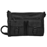 Bicky Bernard  Spacious and Versatile Black Shoulder Bag Women from Bicky Bernard - Polyester - 7 Compartments - Crossbody Bag Bicky Bernard  Spacious and Versatile Black Shoulder Bag Women from Bicky Bernard - Polyester - 7 Compartments - Crossbody Bag
