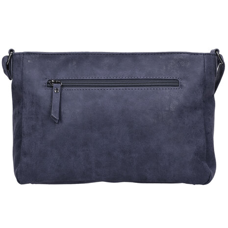 Bicky Bernard  Dames Schoudertas Navy - Bicky Bernard - Stoere Crossbody Tas met Dubbele Ritssluiting & Magneetsluiting - Ruim Hoofdvak & Voorvakjes - Verstelbare Schouderband - Ideaal voor Reizen & Dagelijks Gebruik Bicky Bernard  Dames Schoudertas Navy - Bicky Bernard - Stoere Crossbody Tas met Dubbele Ritssluiting & Magneetsluiting - Ruim Hoofdvak & Voorvakjes - Verstelbare Schouderband - Ideaal voor Reizen & Dagelijks Gebruik