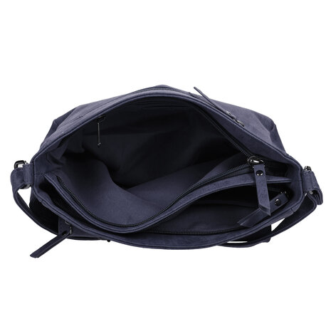 Bicky Bernard  Dames Schoudertas Navy - Bicky Bernard - Stoere Crossbody Tas met Dubbele Ritssluiting & Magneetsluiting - Ruim Hoofdvak & Voorvakjes - Verstelbare Schouderband - Ideaal voor Reizen & Dagelijks Gebruik Bicky Bernard  Dames Schoudertas Navy - Bicky Bernard - Stoere Crossbody Tas met Dubbele Ritssluiting & Magneetsluiting - Ruim Hoofdvak & Voorvakjes - Verstelbare Schouderband - Ideaal voor Reizen & Dagelijks Gebruik
