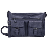 Bicky Bernard  Bicky Bernard Women's Shoulder Bag - Hanging Shoulder Bag Zipper Pockets Trendy Bag - Dark Blue - Navy Bicky Bernard  Bicky Bernard Women's Shoulder Bag - Hanging Shoulder Bag Zipper Pockets Trendy Bag - Dark Blue - Navy