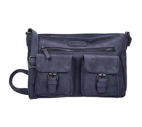 Bicky Bernard  Bicky Bernard Women's Shoulder Bag - Hanging Shoulder Bag Zipper Pockets Trendy Bag - Dark Blue - Navy Bicky Bernard  Bicky Bernard Women's Shoulder Bag - Hanging Shoulder Bag Zipper Pockets Trendy Bag - Dark Blue - Navy