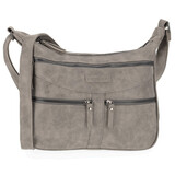 Bicky Bernard  Bicky Bernard Omhang Schoudertas Ritsvakjes Trendy Tas grijs - Mid-Grey - Schoudertas dames Bicky Bernard  Bicky Bernard Omhang Schoudertas Ritsvakjes Trendy Tas grijs - Mid-Grey - Schoudertas dames