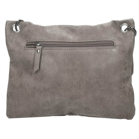 Bicky Bernard  Gray Shoulder Bag Women - Bicky Bernard - 2.7 liters - Spacious - Lightweight - Polyester - 27.5x4.5x22cm Bicky Bernard  Gray Shoulder Bag Women - Bicky Bernard - 2.7 liters - Spacious - Lightweight - Polyester - 27.5x4.5x22cm