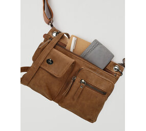 Bicky Bernard  Elegant Camel-colored Women's Bag - Bicky Bernard - 26x3x21cm - PU - Shoulder bag - Crossbody bag Bicky Bernard  Elegant Camel-colored Women's Bag - Bicky Bernard - 26x3x21cm - PU - Shoulder bag - Crossbody bag