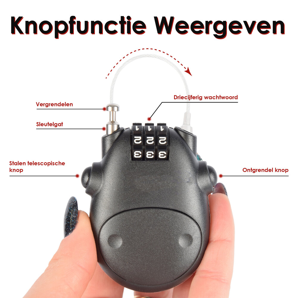 Discountershop Snowboardslot en Skislot 2 stuks - Stalen Cijferslot 80 cm Kabel - Ultieme Beveiliging voor Wintersportuitrusting Discountershop Snowboardslot en Skislot 2 stuks - Stalen Cijferslot 80 cm Kabel - Ultieme Beveiliging voor Wintersportuitrusting