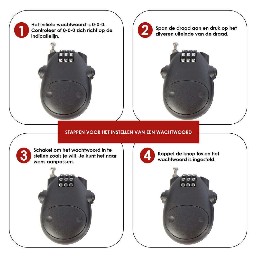 Discountershop Snowboardslot en Skislot 2 stuks - Stalen Cijferslot 80 cm Kabel - Ultieme Beveiliging voor Wintersportuitrusting Discountershop Snowboardslot en Skislot 2 stuks - Stalen Cijferslot 80 cm Kabel - Ultieme Beveiliging voor Wintersportuitrusting