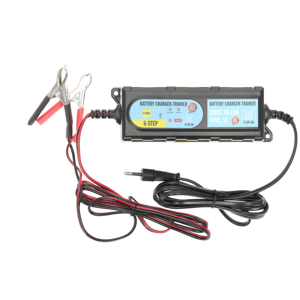 Discountershop Professionele Acculader 12V voor Auto, Motor en Boot | 65W - Geschikt voor AGM, Gel en Loodzuur Accu's | 4-120Ah - 5 Temperatuuringstellingen - 6-Fase Oplader Auto Discountershop Professionele Acculader 12V voor Auto, Motor en Boot | 65W - Geschikt voor AGM, Gel en Loodzuur Accu's | 4-120Ah - 5 Temperatuuringstellingen - 6-Fase Oplader Auto