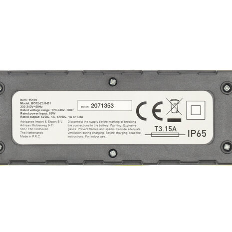 Discountershop Professionele Acculader 12V voor Auto, Motor en Boot | 65W - Geschikt voor AGM, Gel en Loodzuur Accu's | 4-120Ah - 5 Temperatuuringstellingen - 6-Fase Oplader Auto Discountershop Professionele Acculader 12V voor Auto, Motor en Boot | 65W - Geschikt voor AGM, Gel en Loodzuur Accu's | 4-120Ah - 5 Temperatuuringstellingen - 6-Fase Oplader Auto