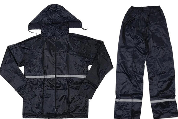 Discountershop Regenpak Small- Blauw - Inclusief Broek & Jas capuchon- Lichtgewicht Regenkleding voor Fietsen, Wandelen