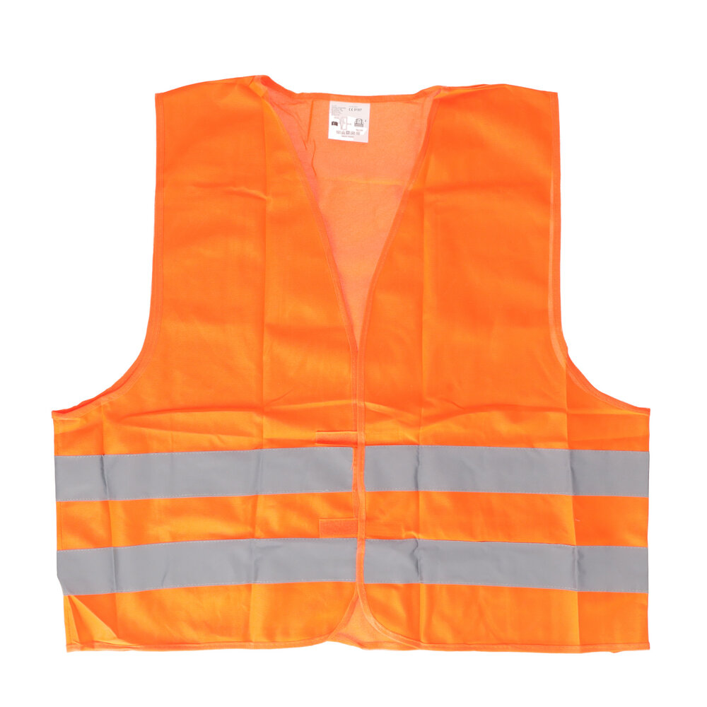 Merkloos Reflecterend Veiligheidsvestje Volwassenen | Unisex Oranje, One Size (M t/m XXL), Lichtgewicht Polyester | Ideaal voor Auto, Motor, Wandelen en Hardlopen