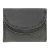 4 East Double Flap Wallet Leather | Unisex Leather Wallet with RFID | 2 Credit Card Slots, Bill Compartment and Coin Pocket | Black – 9x7x2cm | Suitable for All 4 East Double Flap Wallet Leather | Unisex Leather Wallet with RFID | 2 Credit Card Slots, Bill Compartment and Coin Pocket | Black – 9x7x2cm | Suitable for All