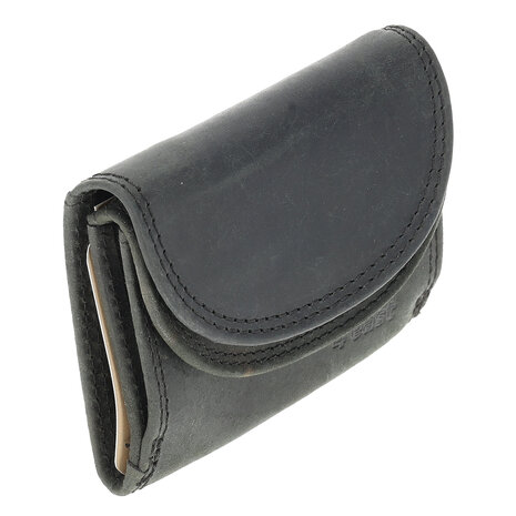 4 East Double Flap Wallet Leather | Unisex Leather Wallet with RFID | 2 Credit Card Slots, Bill Compartment and Coin Pocket | Black – 9x7x2cm | Suitable for All 4 East Double Flap Wallet Leather | Unisex Leather Wallet with RFID | 2 Credit Card Slots, Bill Compartment and Coin Pocket | Black – 9x7x2cm | Suitable for All