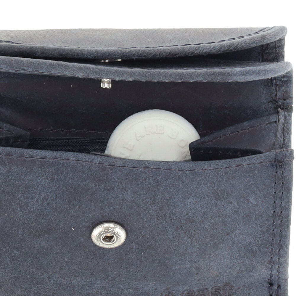 4 East  Leather Wallet Double Flap | Unisex Mini Wallet with RFID | 2 Credit Card Slots, Bill Compartment and Coin Pocket | Two-Fold Navy – 9x7x2cm 4 East  Leather Wallet Double Flap | Unisex Mini Wallet with RFID | 2 Credit Card Slots, Bill Compartment and Coin Pocket | Two-Fold Navy – 9x7x2cm