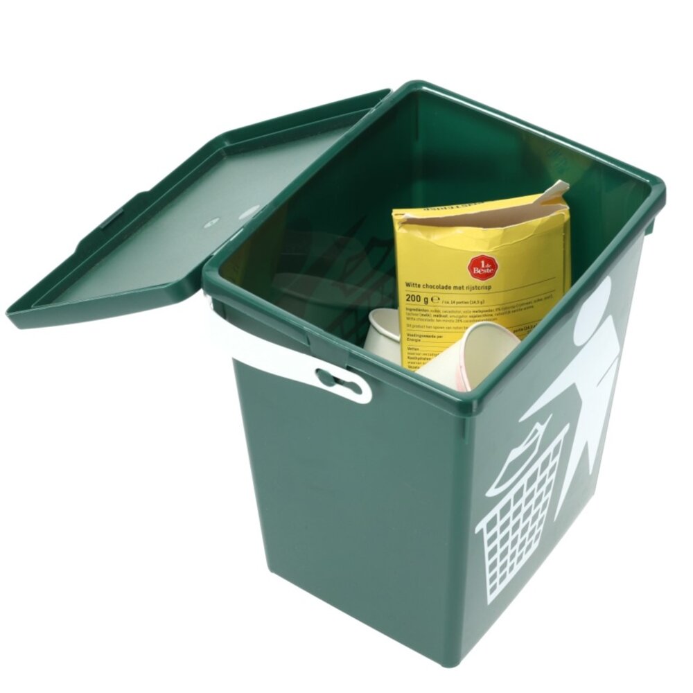 Discountershop  Mini Dustbin with Lid & Handle -4.5 Liter | Green Small Dustbin for Kitchen, Table, and Desk | 100% BIO Recyclable | 14x19x23cm Discountershop  Mini Dustbin with Lid & Handle -4.5 Liter | Green Small Dustbin for Kitchen, Table, and Desk | 100% BIO Recyclable | 14x19x23cm