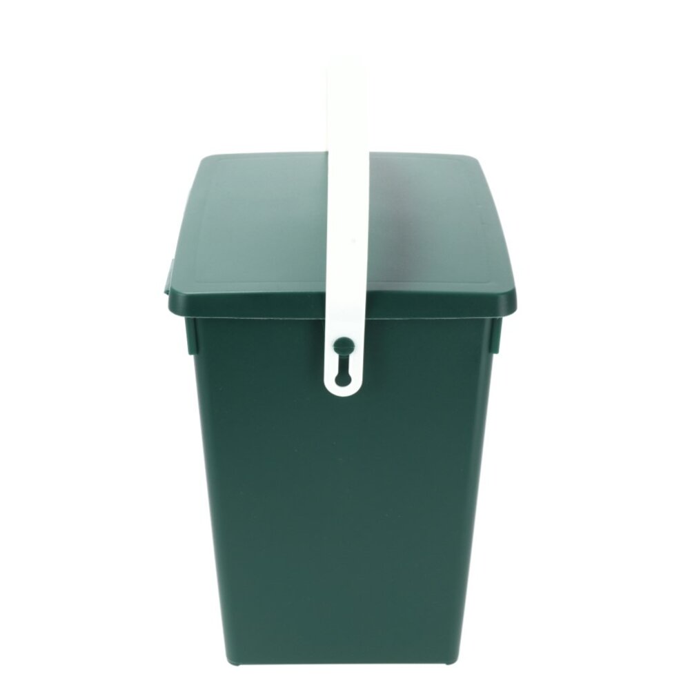 Discountershop  Mini Dustbin with Lid & Handle -4.5 Liter | Green Small Dustbin for Kitchen, Table, and Desk | 100% BIO Recyclable | 14x19x23cm Discountershop  Mini Dustbin with Lid & Handle -4.5 Liter | Green Small Dustbin for Kitchen, Table, and Desk | 100% BIO Recyclable | 14x19x23cm