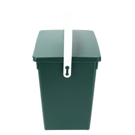 Discountershop  Mini Dustbin with Lid & Handle -4.5 Liter | Green Small Dustbin for Kitchen, Table, and Desk | 100% BIO Recyclable | 14x19x23cm Discountershop  Mini Dustbin with Lid & Handle -4.5 Liter | Green Small Dustbin for Kitchen, Table, and Desk | 100% BIO Recyclable | 14x19x23cm