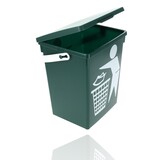 Discountershop Mini Dustbin with Lid & Handle - 4.5 Liter | Green Small Dustbin for Kitchen, Table, and Desk | 100% BIO Recyclable | 14x19x23cm Discountershop Mini Dustbin with Lid & Handle - 4.5 Liter | Green Small Dustbin for Kitchen, Table, and Desk | 100% BIO Recyclable | 14x19x23cm
