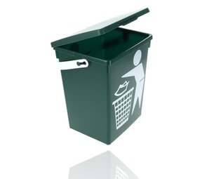 Discountershop Mini Dustbin with Lid & Handle - 4.5 Liter | Green Small Dustbin for Kitchen, Table, and Desk | 100% BIO Recyclable | 14x19x23cm Discountershop Mini Dustbin with Lid & Handle - 4.5 Liter | Green Small Dustbin for Kitchen, Table, and Desk | 100% BIO Recyclable | 14x19x23cm