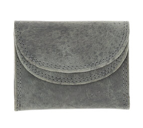 4 East Double Flap Unisex Leather Wallet | Mini Wallet with RFID | 2 Credit Card Slots, Bill Compartment and Coin Pocket | Two-Fold Grey – 9x7x2cm 4 East Double Flap Unisex Leather Wallet | Mini Wallet with RFID | 2 Credit Card Slots, Bill Compartment and Coin Pocket | Two-Fold Grey – 9x7x2cm
