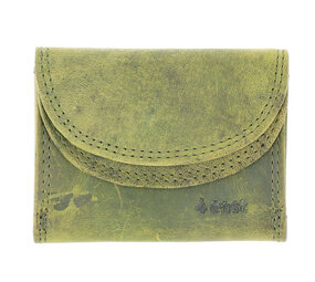 4 East Mini Leather Wallet with Double Flap | Unisex Wallet with RFID | 2 Credit Card Slots, Bill Compartment and Coin Pocket | Two-Fold Olive - Genuine Leather - 9x7x2cm 4 East Mini Leather Wallet with Double Flap | Unisex Wallet with RFID | 2 Credit Card Slots, Bill Compartment and Coin Pocket | Two-Fold Olive - Genuine Leather - 9x7x2cm