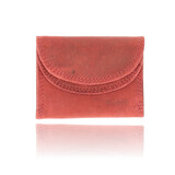 4 East Unisex Leather Wallet for Men & Women | Double Flap Leather Wallet with RFID | 2 Credit Card Slots, Bill and Coin Pocket | Genuine Leather - Red - 9x7x2cm 4 East Unisex Leather Wallet for Men & Women | Double Flap Leather Wallet with RFID | 2 Credit Card Slots, Bill and Coin Pocket | Genuine Leather - Red - 9x7x2cm