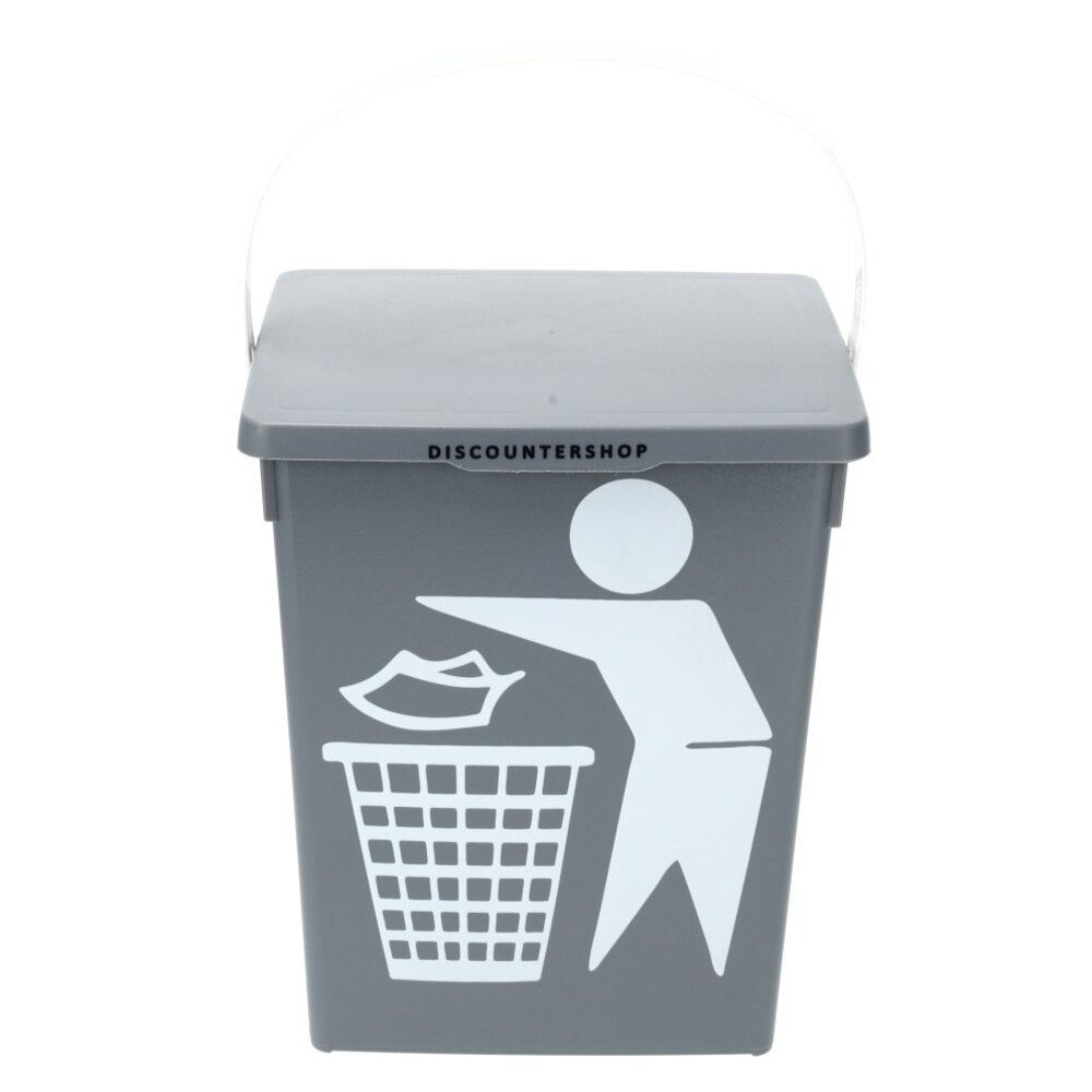 Discountershop Mini Dustbin with Lid 4.5Liter | Compact Mini Desktop Plastic Dustbin for Kitchen, Table, and Desk | 100% BIO Recyclable | 14x19x23cm Discountershop Mini Dustbin with Lid 4.5Liter | Compact Mini Desktop Plastic Dustbin for Kitchen, Table, and Desk | 100% BIO Recyclable | 14x19x23cm