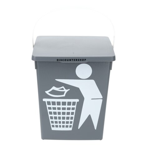 Discountershop Mini Dustbin with Lid 4.5Liter | Compact Mini Desktop Plastic Dustbin for Kitchen, Table, and Desk | 100% BIO Recyclable | 14x19x23cm Discountershop Mini Dustbin with Lid 4.5Liter | Compact Mini Desktop Plastic Dustbin for Kitchen, Table, and Desk | 100% BIO Recyclable | 14x19x23cm