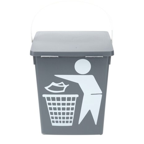 Discountershop Mini Dustbin with Lid 4.5Liter | Compact Mini Desktop Plastic Dustbin for Kitchen, Table, and Desk | 100% BIO Recyclable | 14x19x23cm Discountershop Mini Dustbin with Lid 4.5Liter | Compact Mini Desktop Plastic Dustbin for Kitchen, Table, and Desk | 100% BIO Recyclable | 14x19x23cm