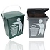 Mini Prullenbakken Set van 2 - 4.5 Liter elk | Tafel Prullenbak met Deksel en Handgreep | Bio Recyclebaar Kunststof - Groen en Grijs Mini Prullenbakken Set van 2 - 4.5 Liter elk | Tafel Prullenbak met Deksel en Handgreep | Bio Recyclebaar Kunststof - Groen en Grijs