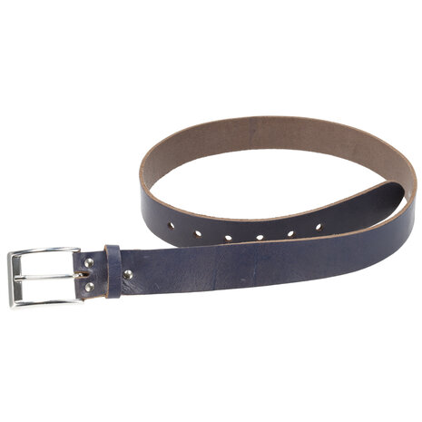 4 East Leren Broekriem Jeans | Unisex Riem Heren & Dames | Echt Leer - Blauwe Jeans Riem | Riemmaat 85cm – Totale lengte 102.5cm | 3.5cm Breedte 4 East Leren Broekriem Jeans | Unisex Riem Heren & Dames | Echt Leer - Blauwe Jeans Riem | Riemmaat 85cm – Totale lengte 102.5cm | 3.5cm Breedte