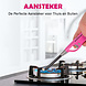Discountershop Gasaansteker met Kinderslot 26 cm voor BBQ, Keuken, Kaarsen en Kamperen met Lange Hals - Roze
