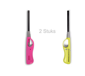 Merkloos Gas Lighter Set 26 cm - 2 Refillable Butane Lighters Merkloos Gas Lighter Set 26 cm - 2 Refillable Butane Lighters