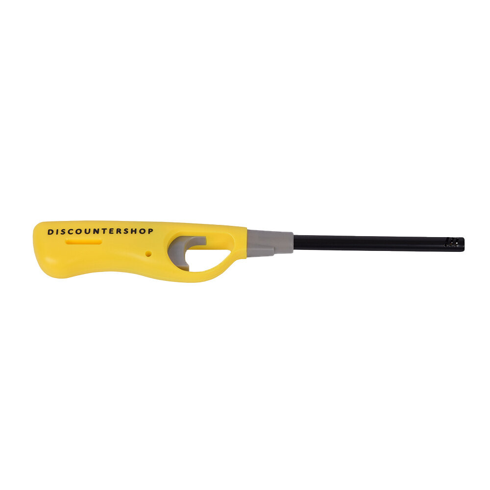 Merkloos Gas Lighter Set 26 cm - 2 Refillable Butane Lighters in Pink and Green for BBQ, Candles, Kitchen, Hospitality and Outdoor Use