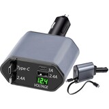 Discountershop Autolader 12V Snellader USB C & Lightning - 4-in-1 Oplader voor iPhone, Apple, Android & Samsung - Universele Autolader met Meerdere Aansluitingen Discountershop Autolader 12V Snellader USB C & Lightning - 4-in-1 Oplader voor iPhone, Apple, Android & Samsung - Universele Autolader met Meerdere Aansluitingen