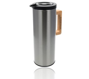 Discountershop Thermos/Thermos Flask Stainless Steel 1L – Airtight and Leak-proof – Double-walled-Wooden Handle – Up to 6 hours warm Discountershop Thermos/Thermos Flask Stainless Steel 1L – Airtight and Leak-proof – Double-walled-Wooden Handle – Up to 6 hours warm