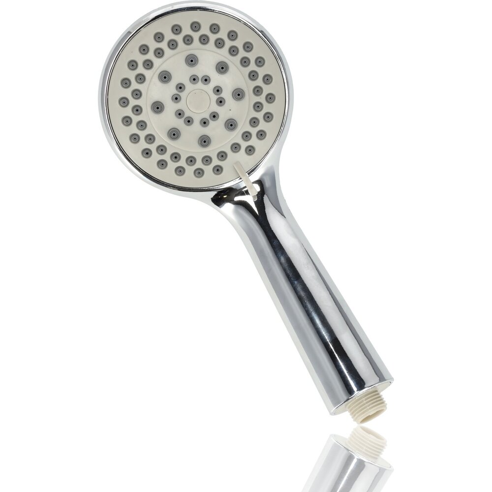 Discountershop Handheld Shower Set | Universal and Water Saving - 5 Spray Functions - Chrome - Anti-Lime | Incl. Shower Pipe & Wall Holder| 10cm Shower Head & 1.5m Shower Pipe with Holder Bracket Discountershop Handheld Shower Set | Universal and Water Saving - 5 Spray Functions - Chrome - Anti-Lime | Incl. Shower Pipe & Wall Holder| 10cm Shower Head & 1.5m Shower Pipe with Holder Bracket