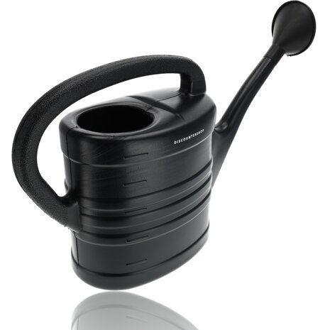 Merkloos Gieter met sproeikop zwart 10 liter - Planten bewatering - Tuinartikelen/tuinieren - Moestuin/zwarte tuin/kruidentuin verzorging