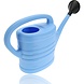 Merkloos 10L Watering Can with Sprinkler Head - Blue Plastic Garden Watering Can for Indoor & Outdoor Plant Watering