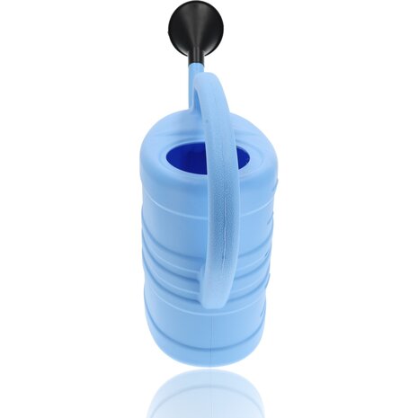 Merkloos 2x pieces of watering can blue plastic 10 liters with spray head / spray head - garden plant watering can Merkloos 2x pieces of watering can blue plastic 10 liters with spray head / spray head - garden plant watering can